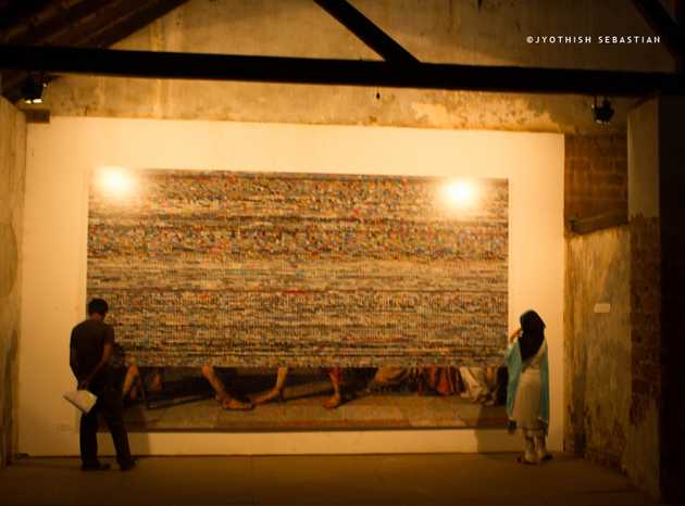 Visitors at Kochi Biennale