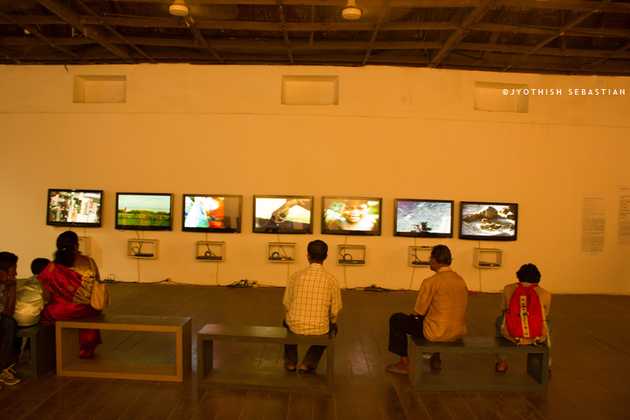 Visitors at Kochi Biennale