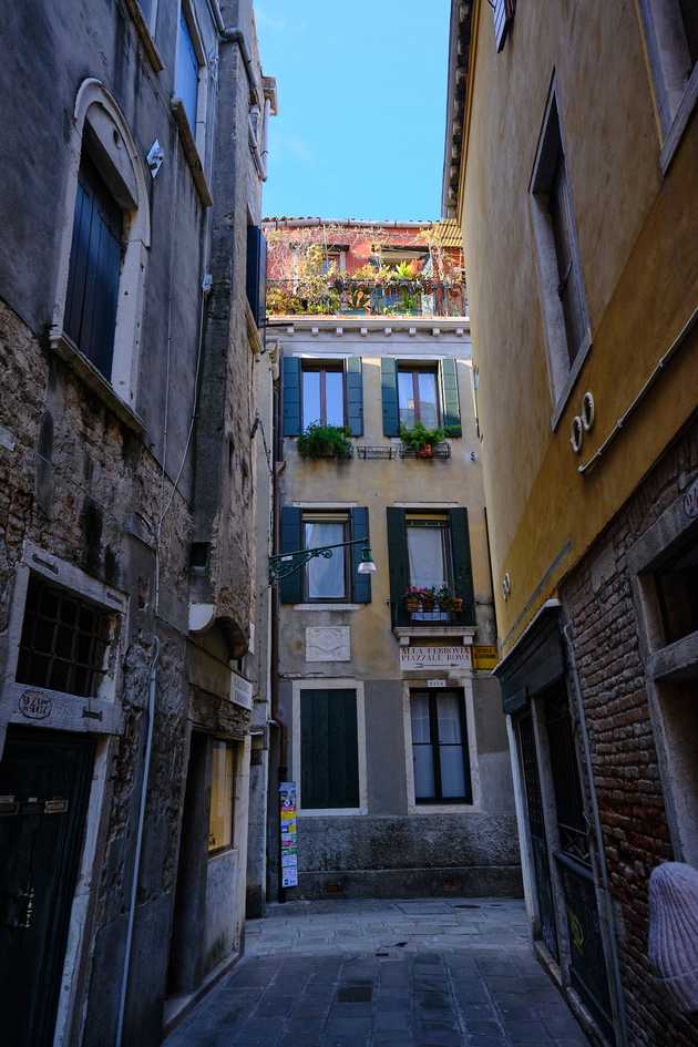 Streets and inner lines. Venice, Italy 