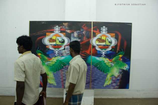 Visitors at Kochi Biennale